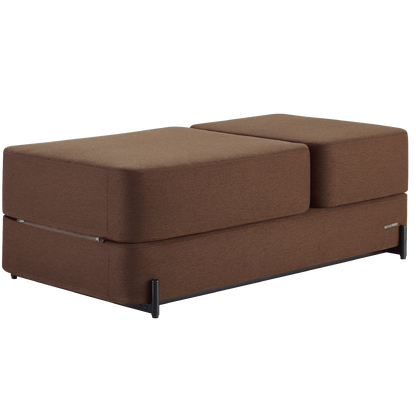 Ceragem S4 massage lounger in brown showing the modern, curved furniture design