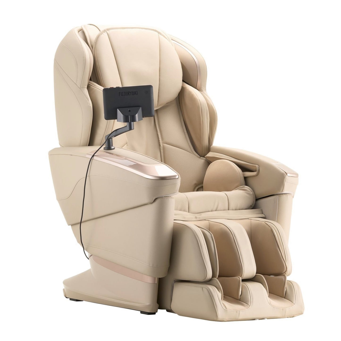 Fujiiryoki JP-4000 Cyber Relax AI massage chair in ivory