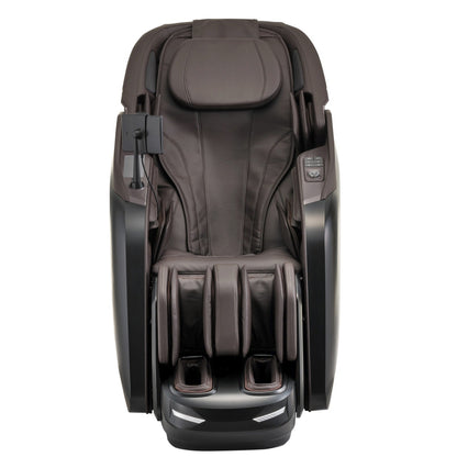 Brown massage chair on a white background
