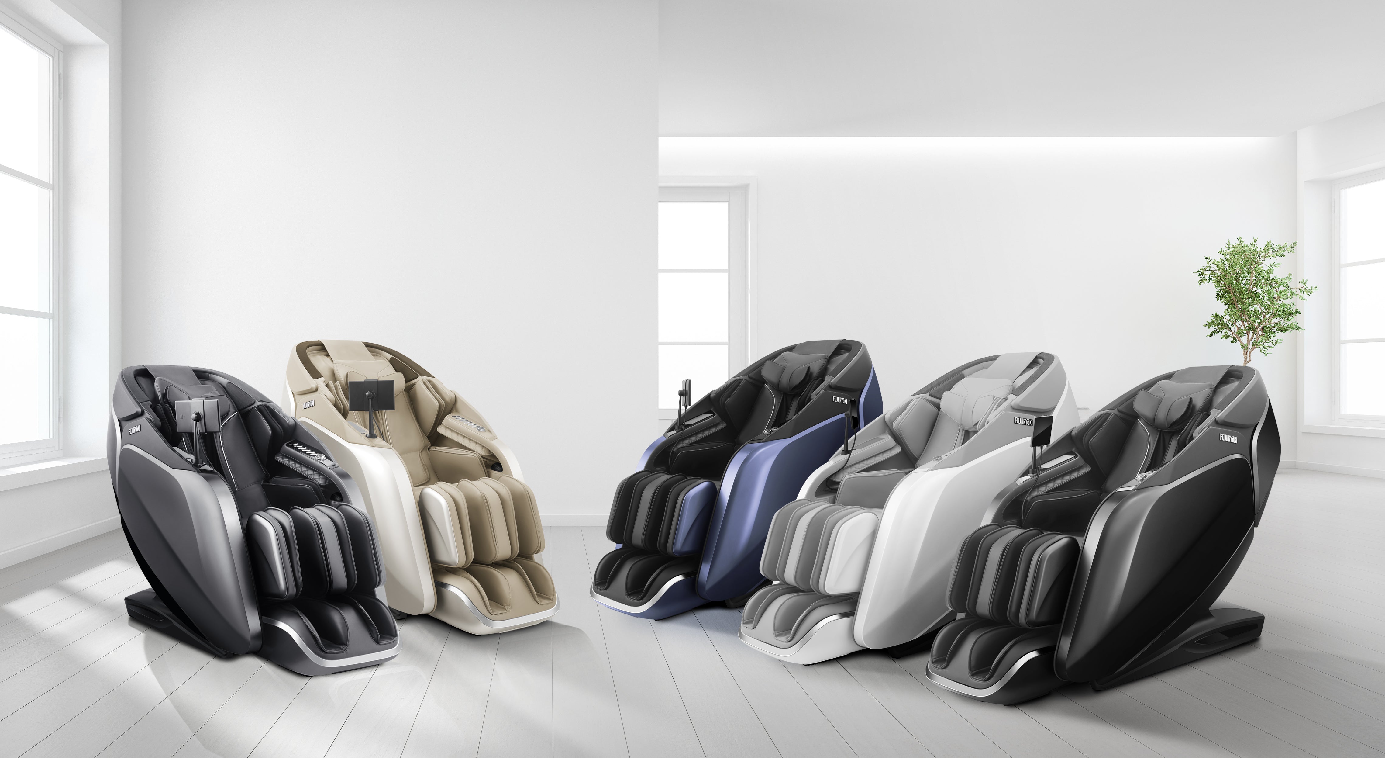 Fujiiryoki MR8000 | Flex SL-Track Massage Chair with Dual 4D