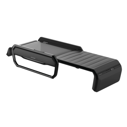 Ceragem Master V6 therapeutic bed in black showing the spinal scanning surface.