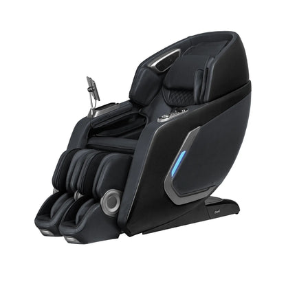 Osaki Bravo Duo Flex massage chair in Graphite showing the dual-engine mechanism and sleek modern design