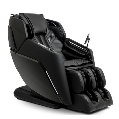 Ogawa Active XL massage chair in Black showing the reinforced frame and wide seating area for big and tall users.